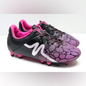 Pink and Black Cleat Soccer Shoes